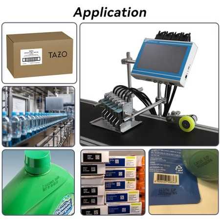 Datador Inkjet Industrial CT960 – 6 Cabeças TIJ Alta Produção