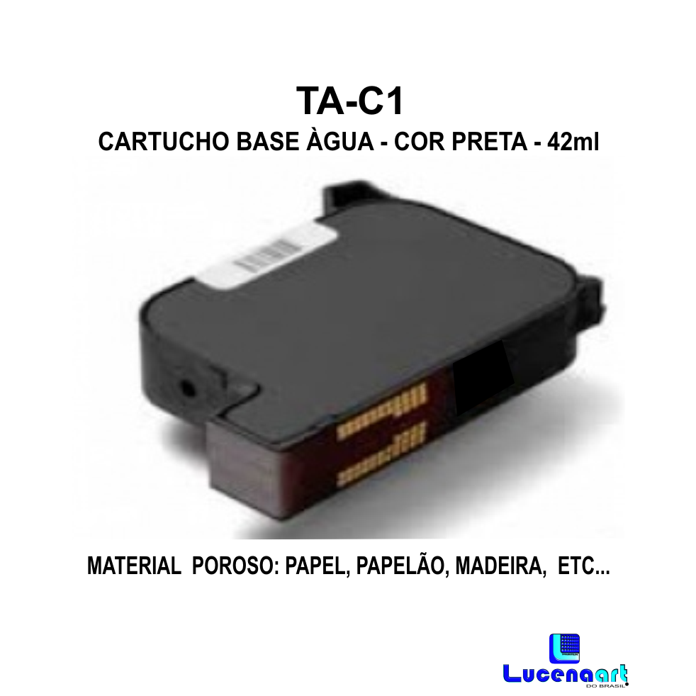 Cartucho de tinta base solvente para datador inkjet